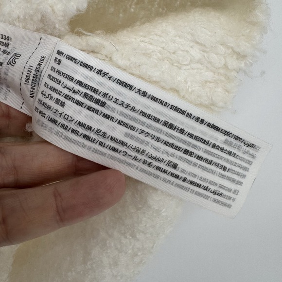 Abercrombie & Fitch Boucle Tank Shorts Lounge Set Cream Size XS Sleep Relax Cozy - Picture 13 of 14